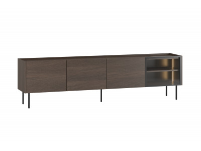 Meuble TV 4 portes 220 cm AURORA avec LEDS