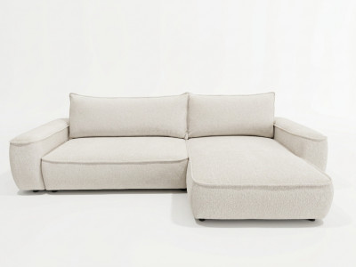 Canapé d'angle réversible convertible HONORE tissu chenille