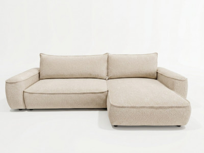 Canapé d'angle réversible convertible HONORE tissu chenille