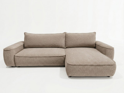 Canapé d'angle réversible convertible HONORE tissu chenille