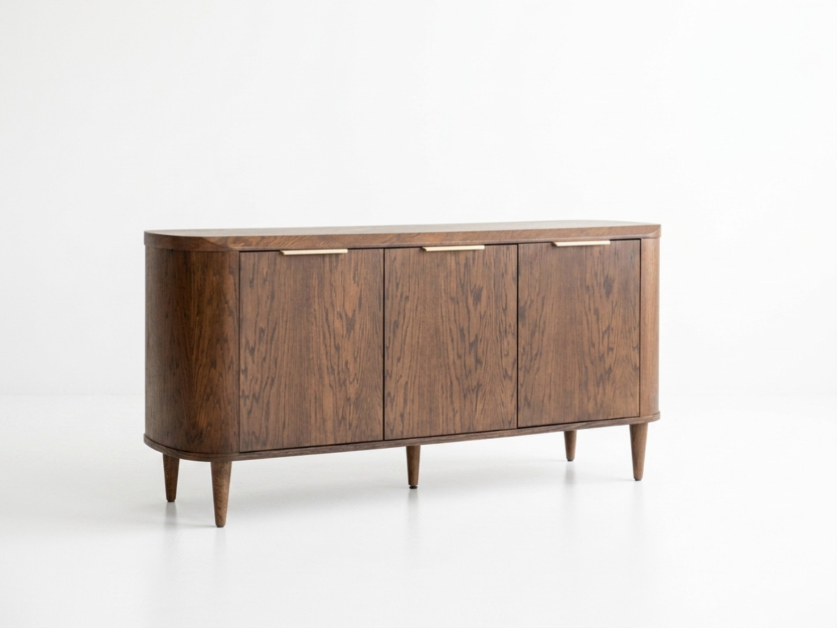Dressoir 3 deuren 180 cm MAZARGUES eiken fineer