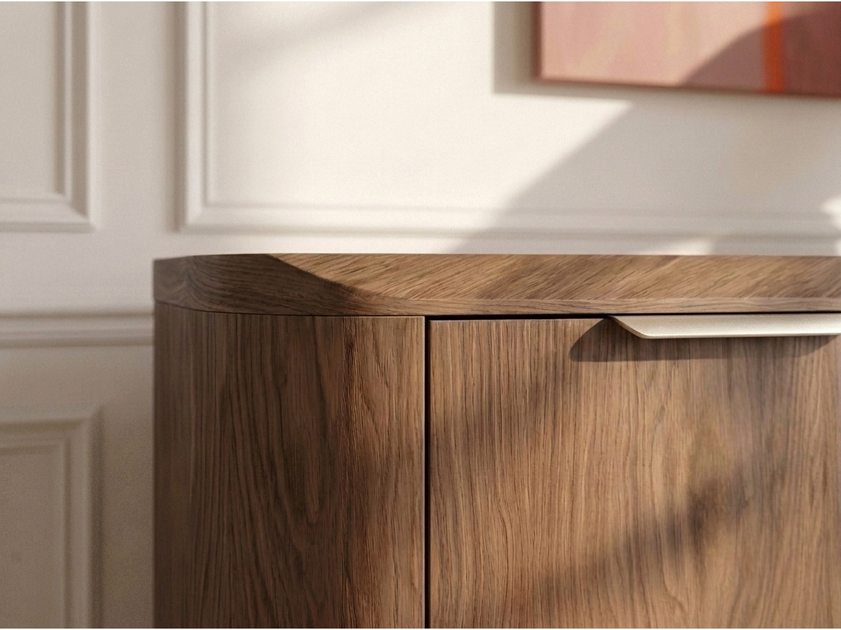 Dressoir 3 deuren 180 cm MAZARGUES eiken fineer