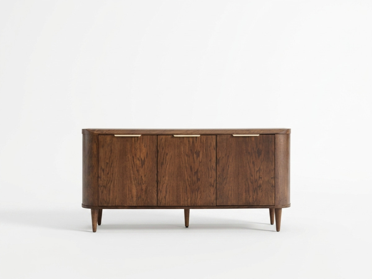 Dressoir 3 deuren 180 cm MAZARGUES eiken fineer