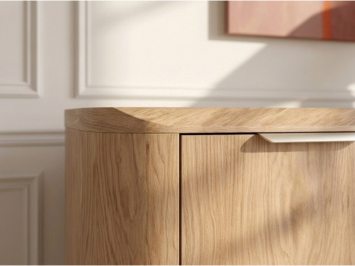 Dressoir 3 deuren 180 cm MAZARGUES eiken fineer