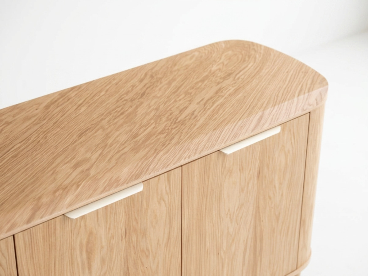 Dressoir 3 deuren 180 cm MAZARGUES eiken fineer