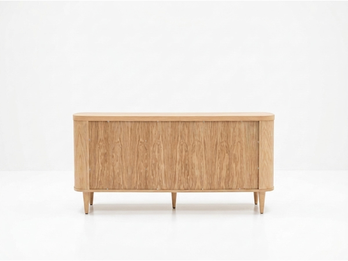Dressoir 3 deuren 180 cm MAZARGUES eiken fineer