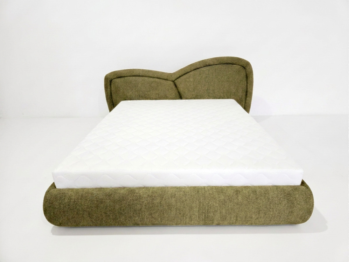 laag bed daniela structuurstof gekleurd lichtgroen