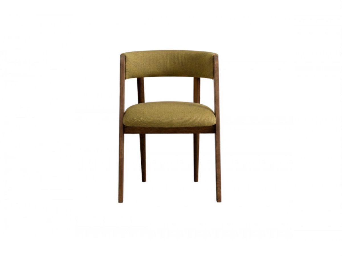 Lot de 2 chaises BASTIDE tissu lisse et tissu bouclette