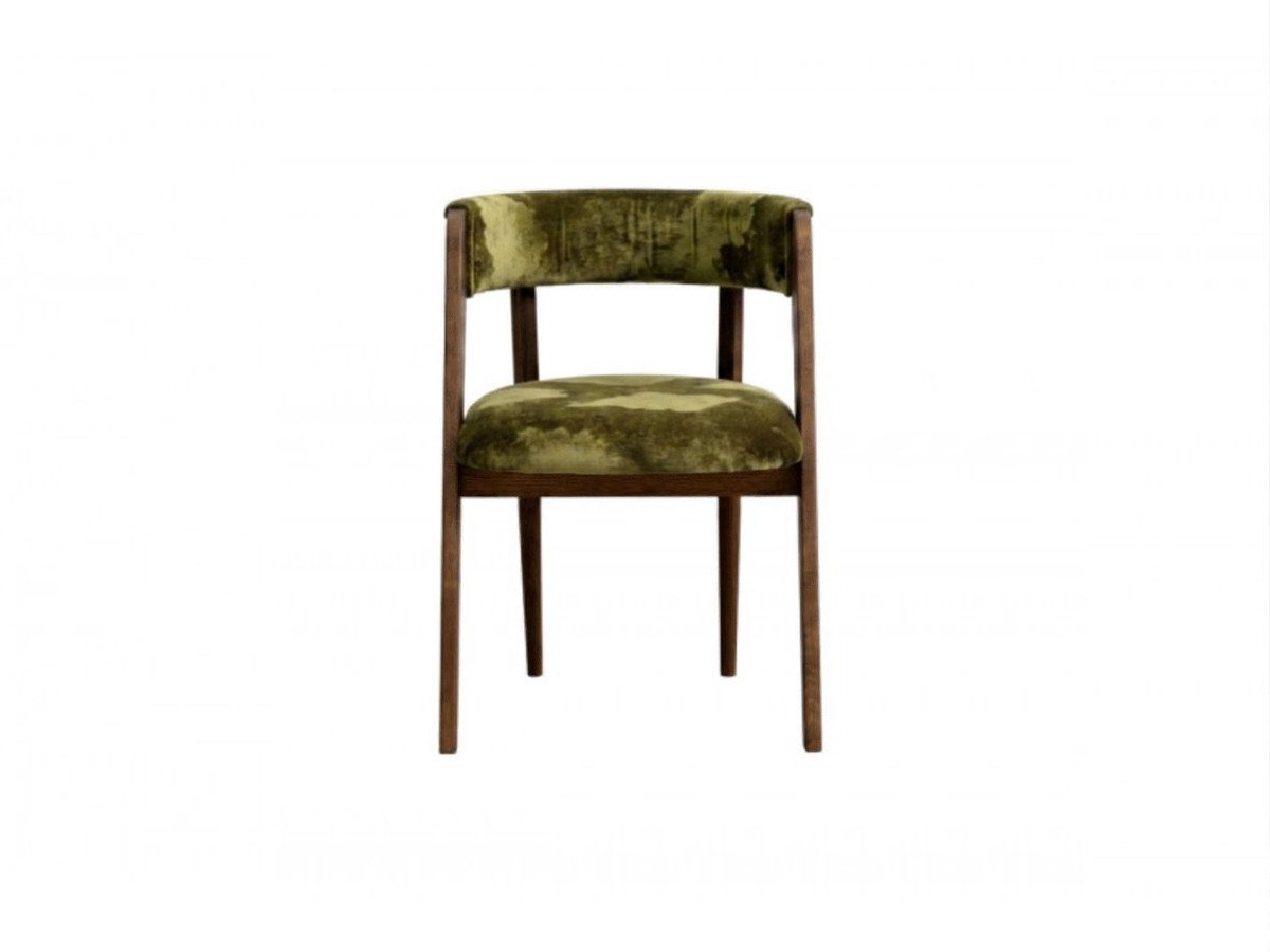 Set van 2 stoelen BASTIDE groen zijdefluweel stof LVMH-huis