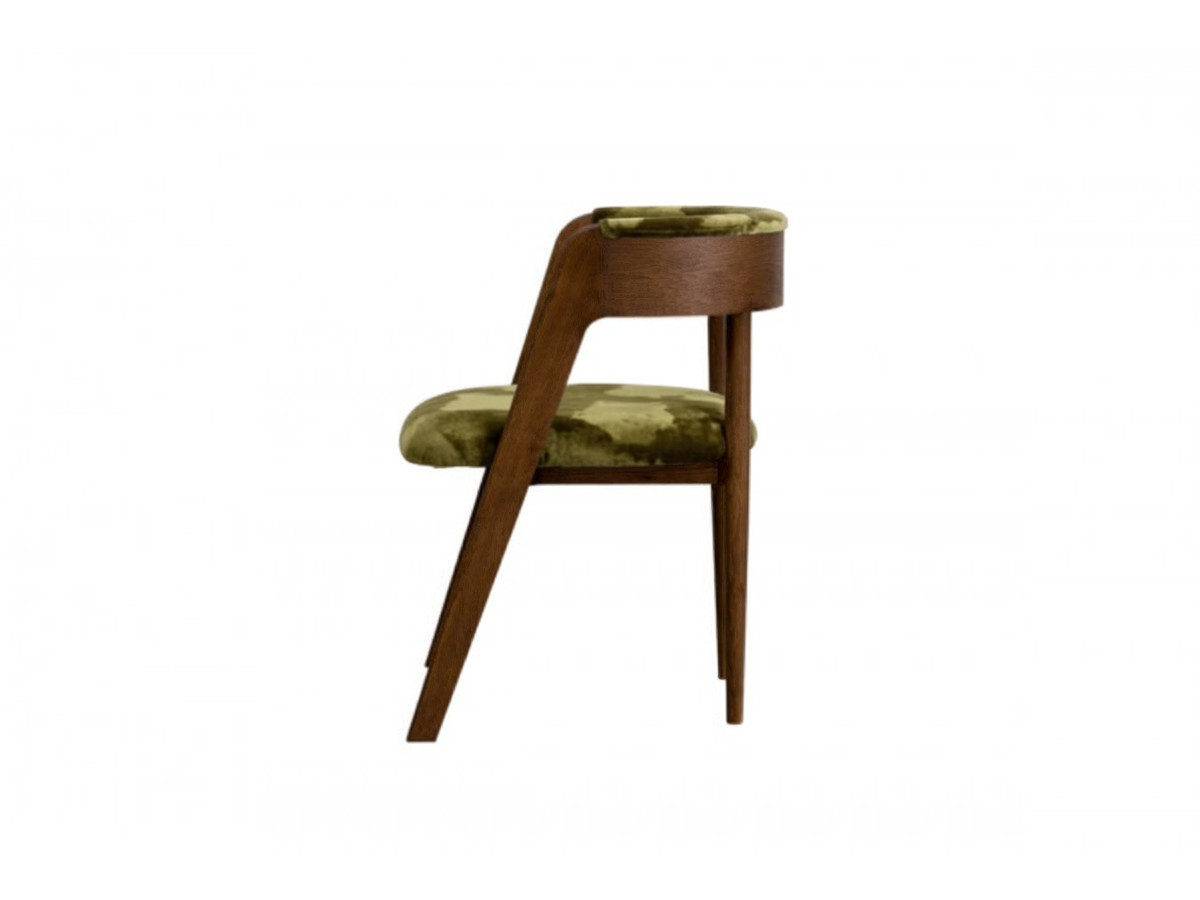 Set van 2 stoelen BASTIDE groen zijdefluweel stof LVMH-huis