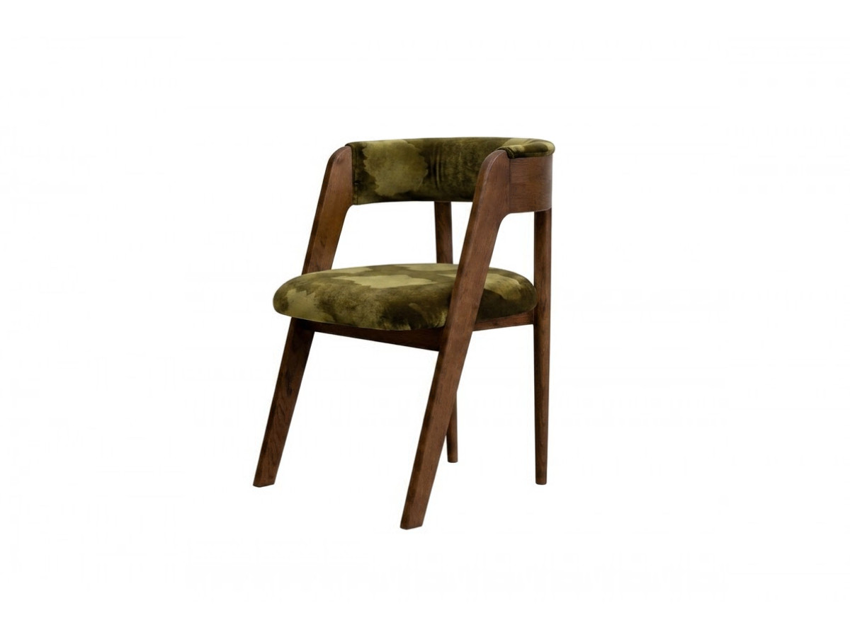 Set van 2 stoelen BASTIDE groen zijdefluweel stof LVMH-huis