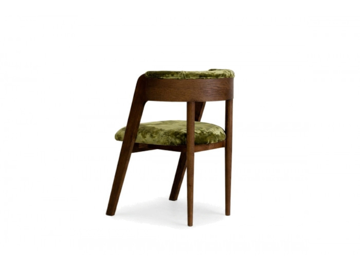 Set van 2 stoelen BASTIDE groen zijdefluweel stof LVMH-huis