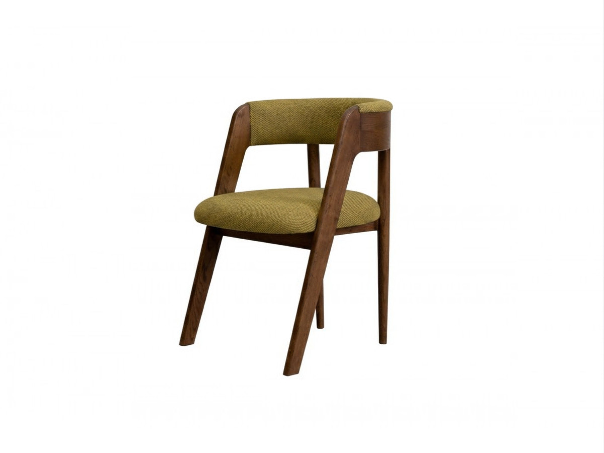 Eetkamerset PRADO met verlengbare eettafel 110 tot 210 cm + 4 stoelen BASTIDE in groene zijden stof uit LVMH-huizen