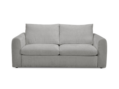 Canapé droit convertible ouverture express 3 places ARCHI tissu velours côtelé gaufré
