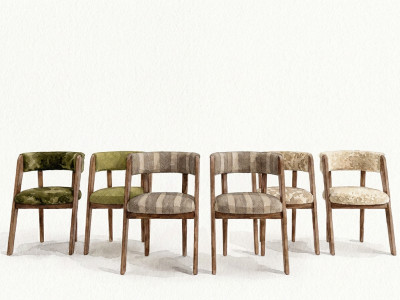 Ensemble MAZARGUES avec table à manger extensible 200 à 300 cm + 6 chaises BASTIDE