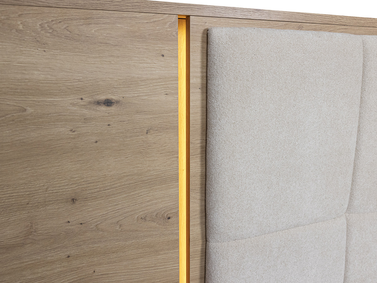 Lit coffre avec leds RYOKAN et chevets intégrés