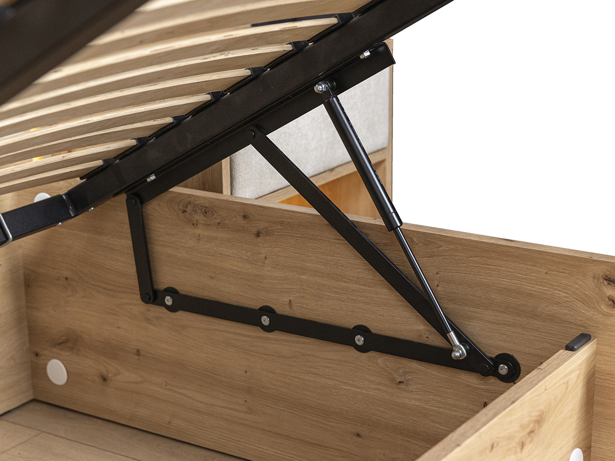Lit coffre avec leds RYOKAN et chevets intégrés