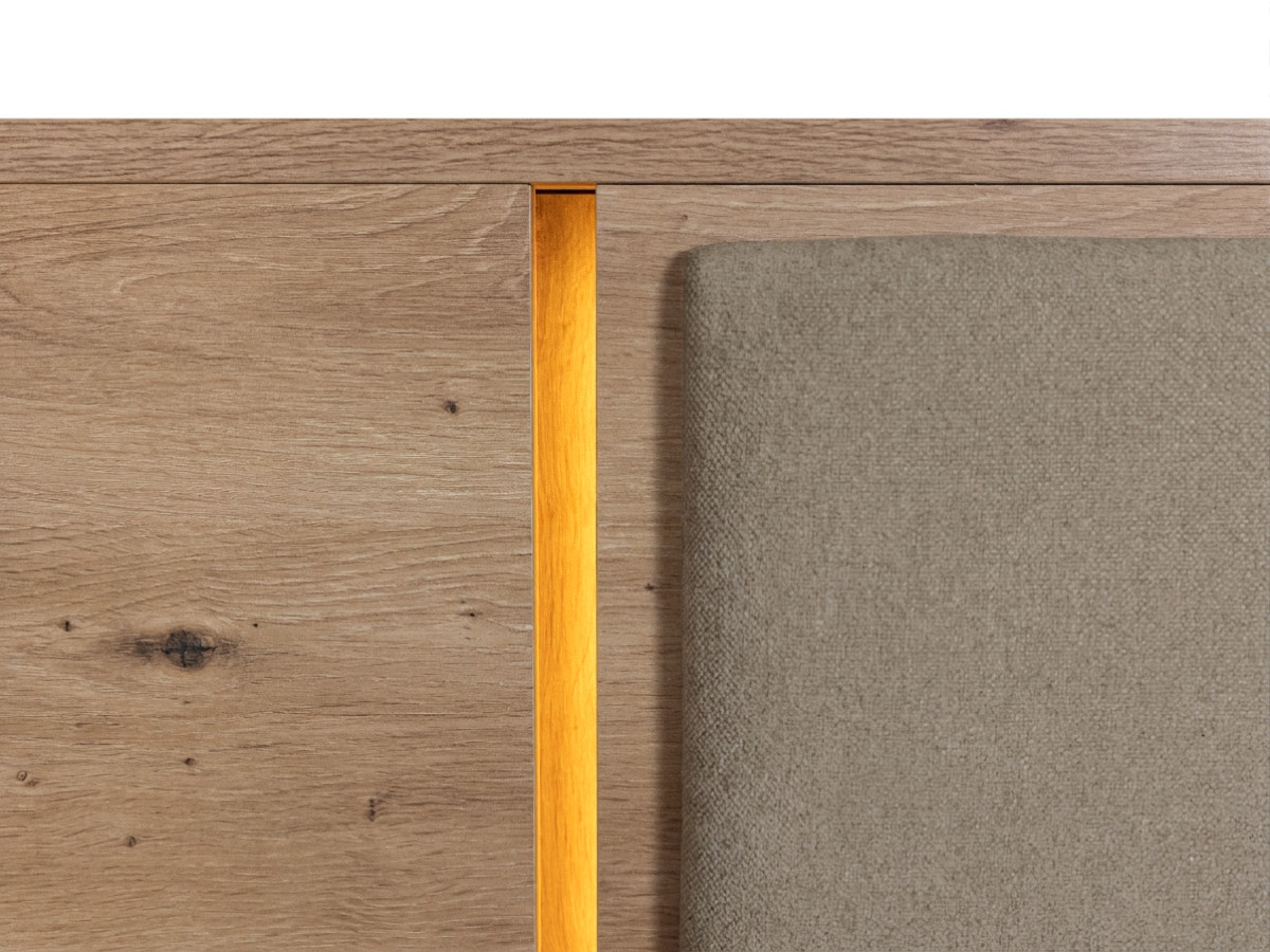 RYOKAN opbergbed met ledverlichting en geïntegreerde nachtkastjes