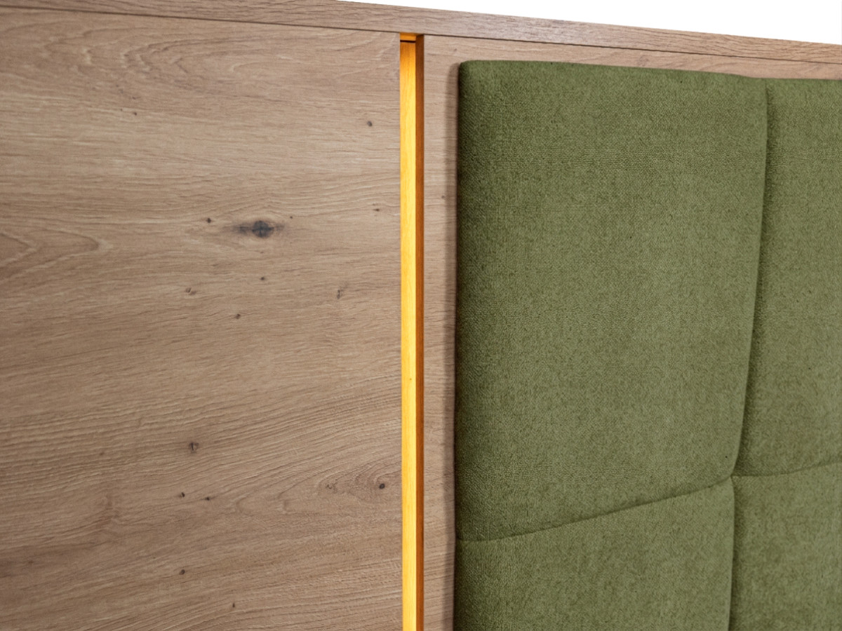 Lit coffre avec leds RYOKAN et chevets intégrés