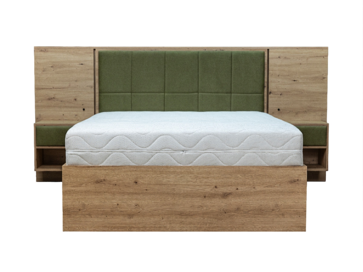 Lit coffre avec leds RYOKAN et chevets intégrés