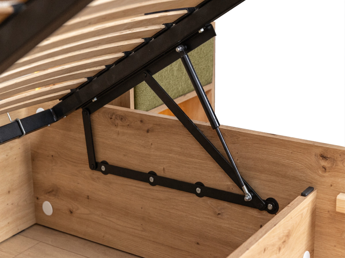 Lit coffre avec leds RYOKAN et chevets intégrés