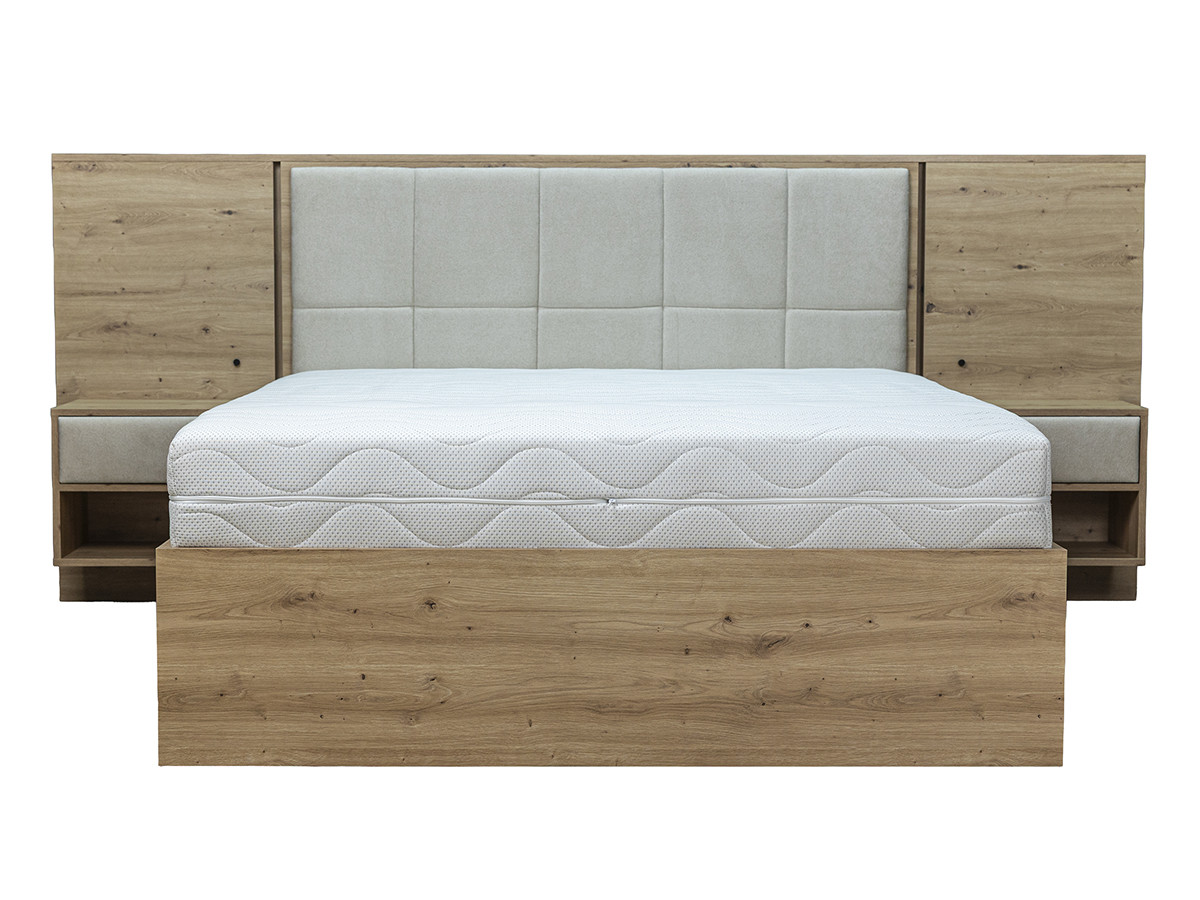 Lit coffre avec leds RYOKAN et chevets intégrés