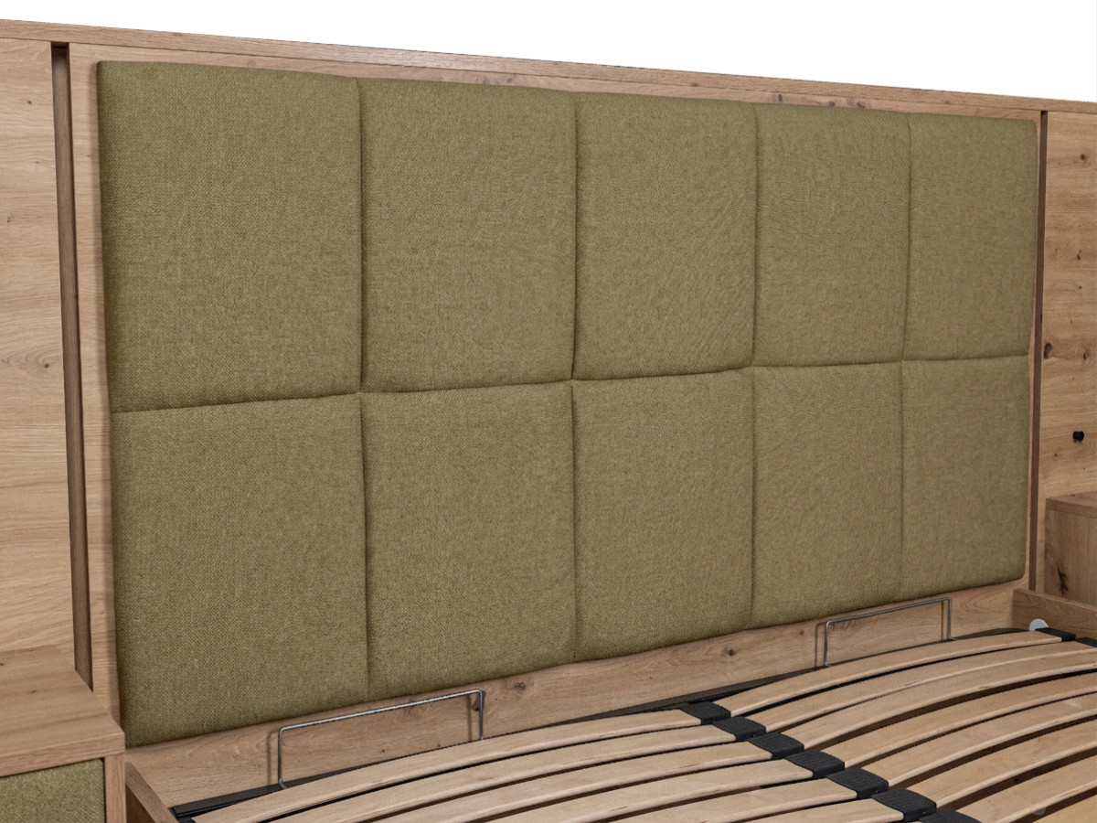 Lit coffre avec leds RYOKAN et chevets intégrés