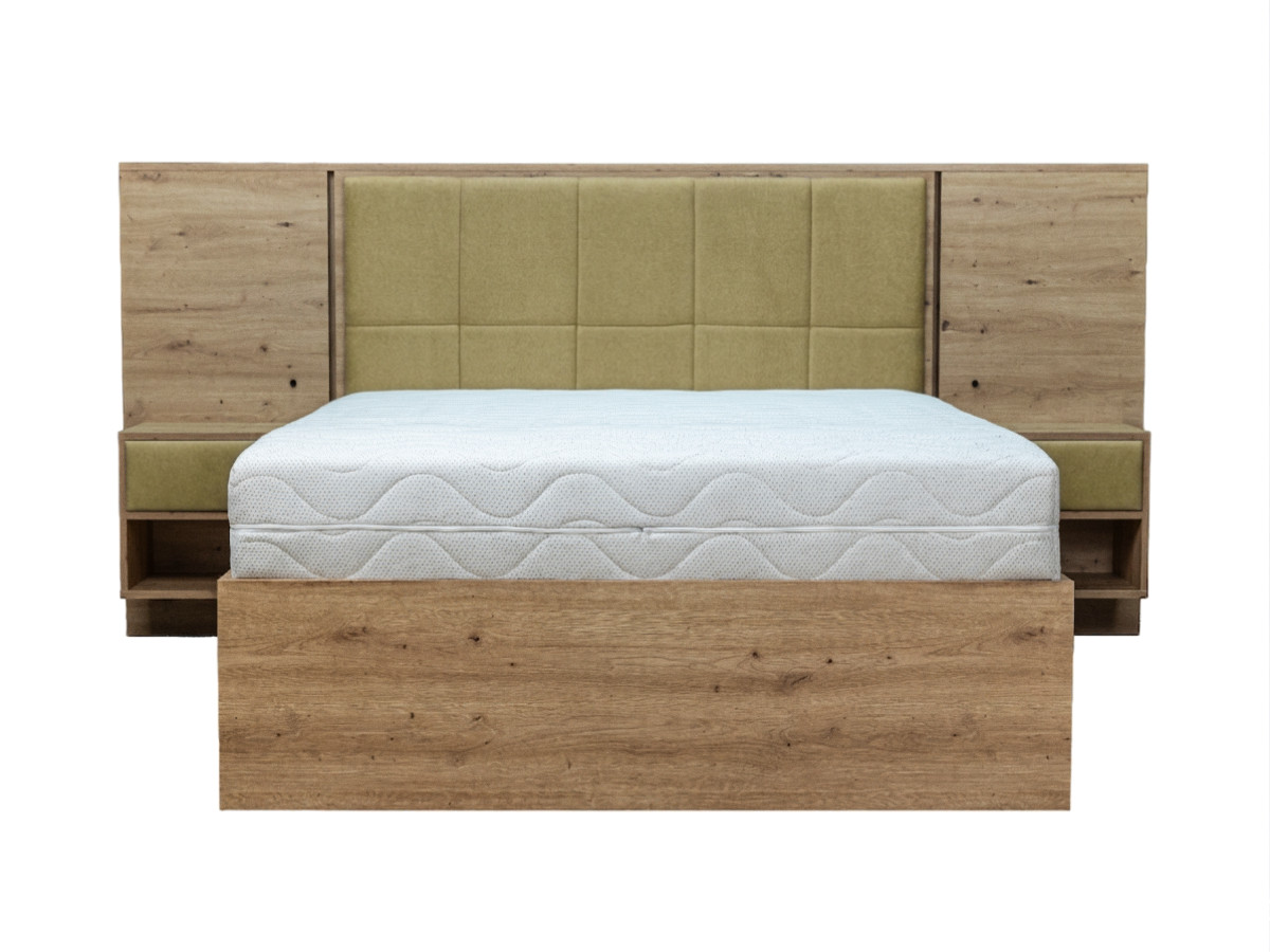 Lit coffre avec leds RYOKAN et chevets intégrés