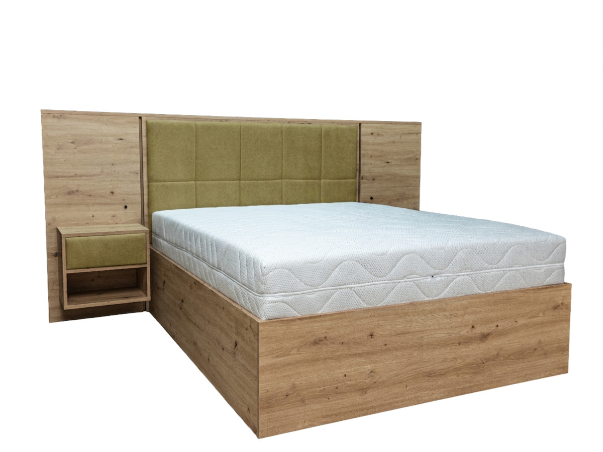 Lit coffre avec leds RYOKAN et chevets intégrés