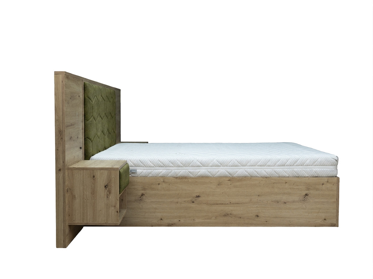 Bed met opbergruimte, ledverlichting en geïntegreerde nachtkastjes PALMERAIE