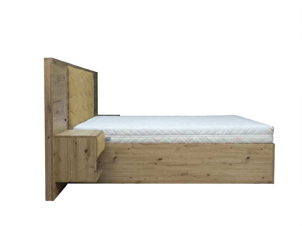 Bed met opbergruimte, ledverlichting en geïntegreerde nachtkastjes PALMERAIE