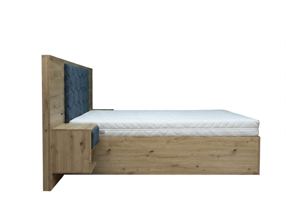 Bed met opbergruimte, ledverlichting en geïntegreerde nachtkastjes PALMERAIE