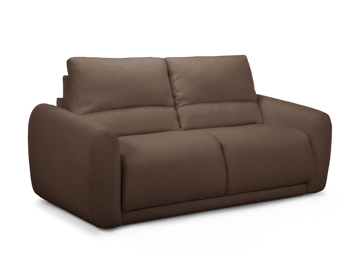 Canapé droit convertible MINORQUE ouverture express tissu  chenille