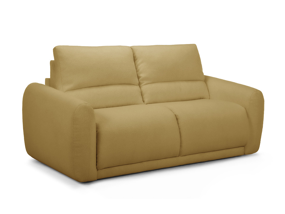 Canapé droit convertible MINORQUE ouverture express tissu  chenille