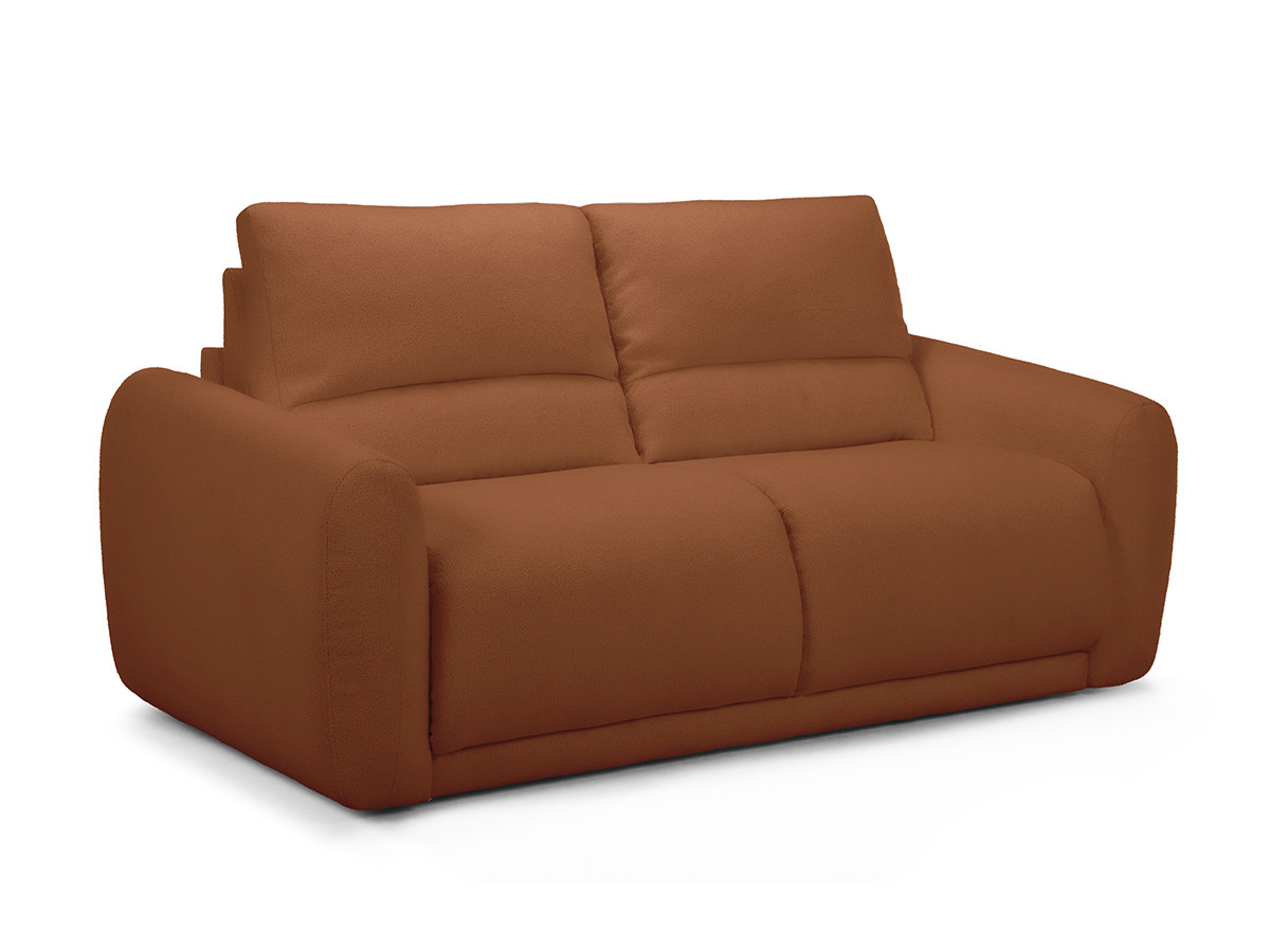 Canapé droit convertible MINORQUE ouverture express tissu  chenille