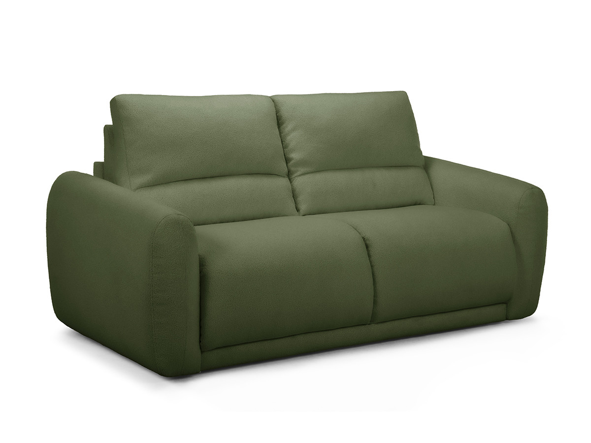 Canapé droit convertible MINORQUE ouverture express tissu  chenille