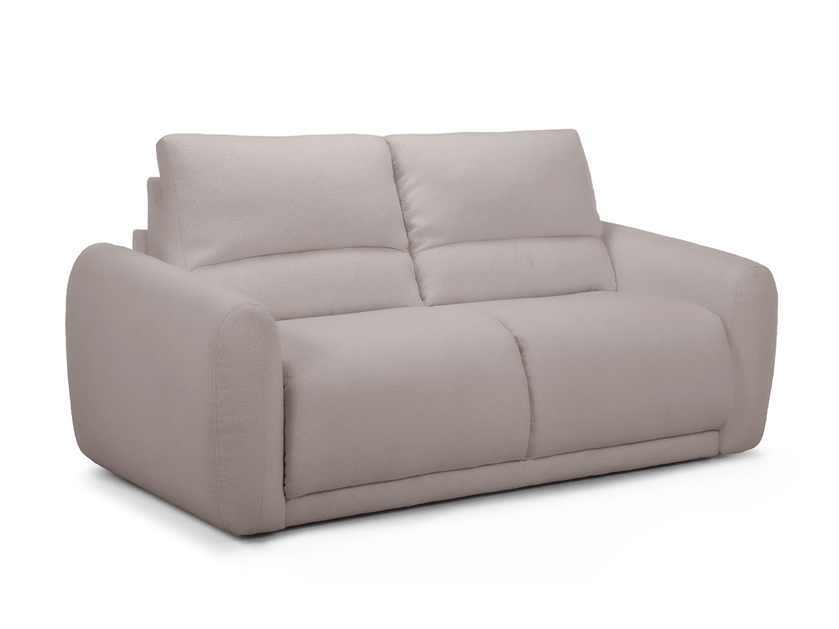 Canapé droit convertible MINORQUE ouverture express tissu  chenille
