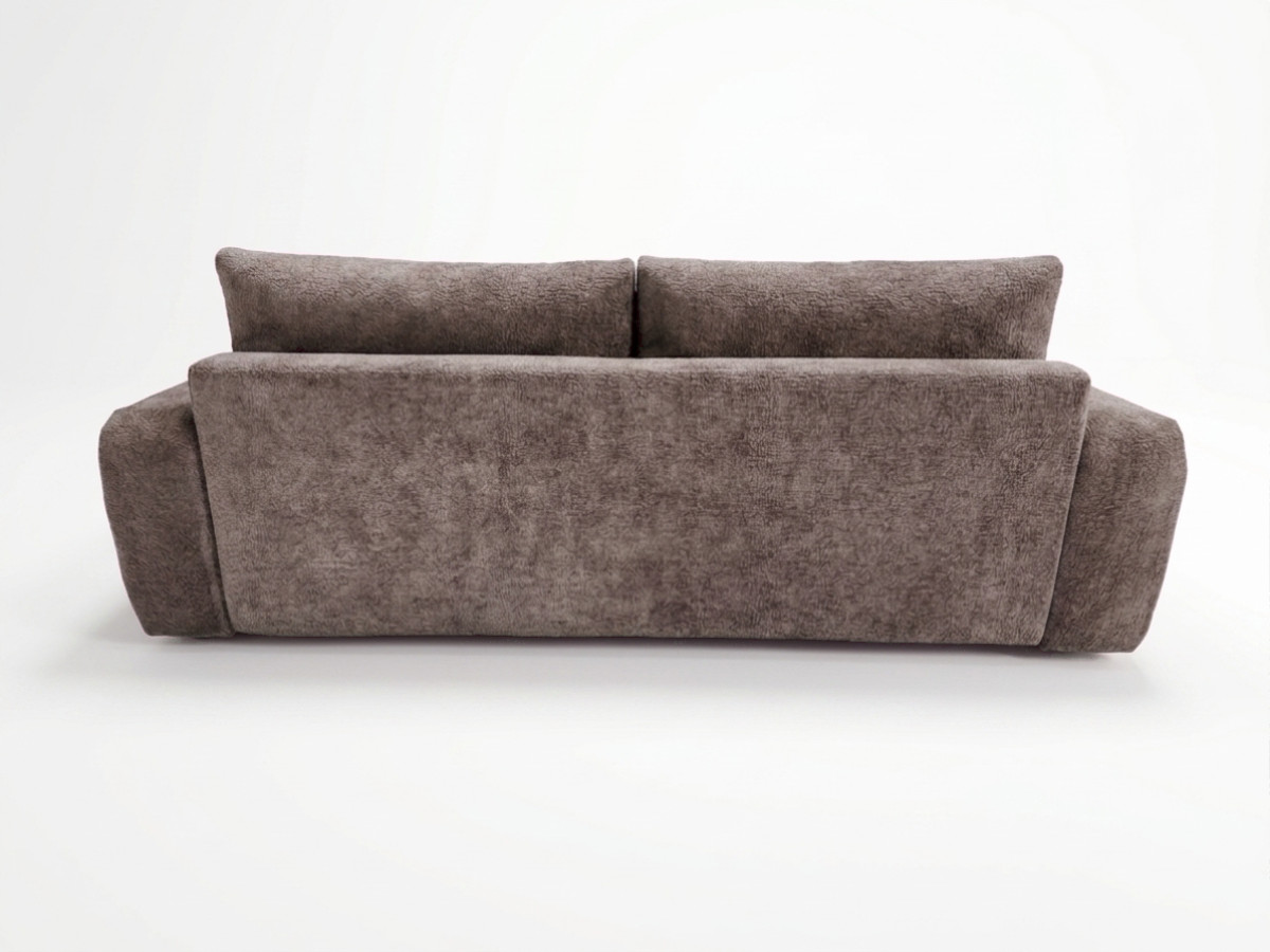 Canapé 3 places convertible JULES tissu lisse