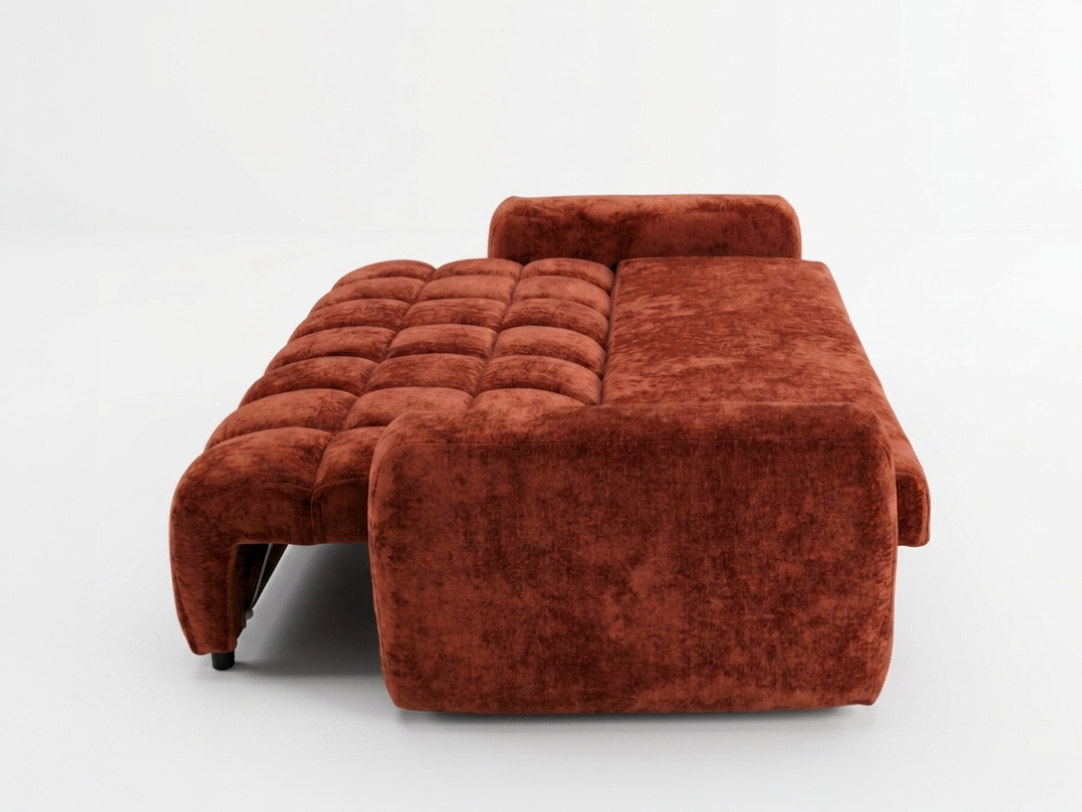 Canapé 3 places convertible JULES tissu lisse
