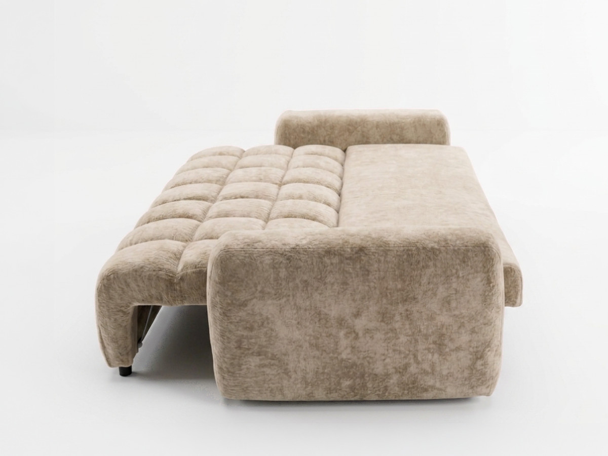 Canapé 3 places convertible JULES tissu lisse