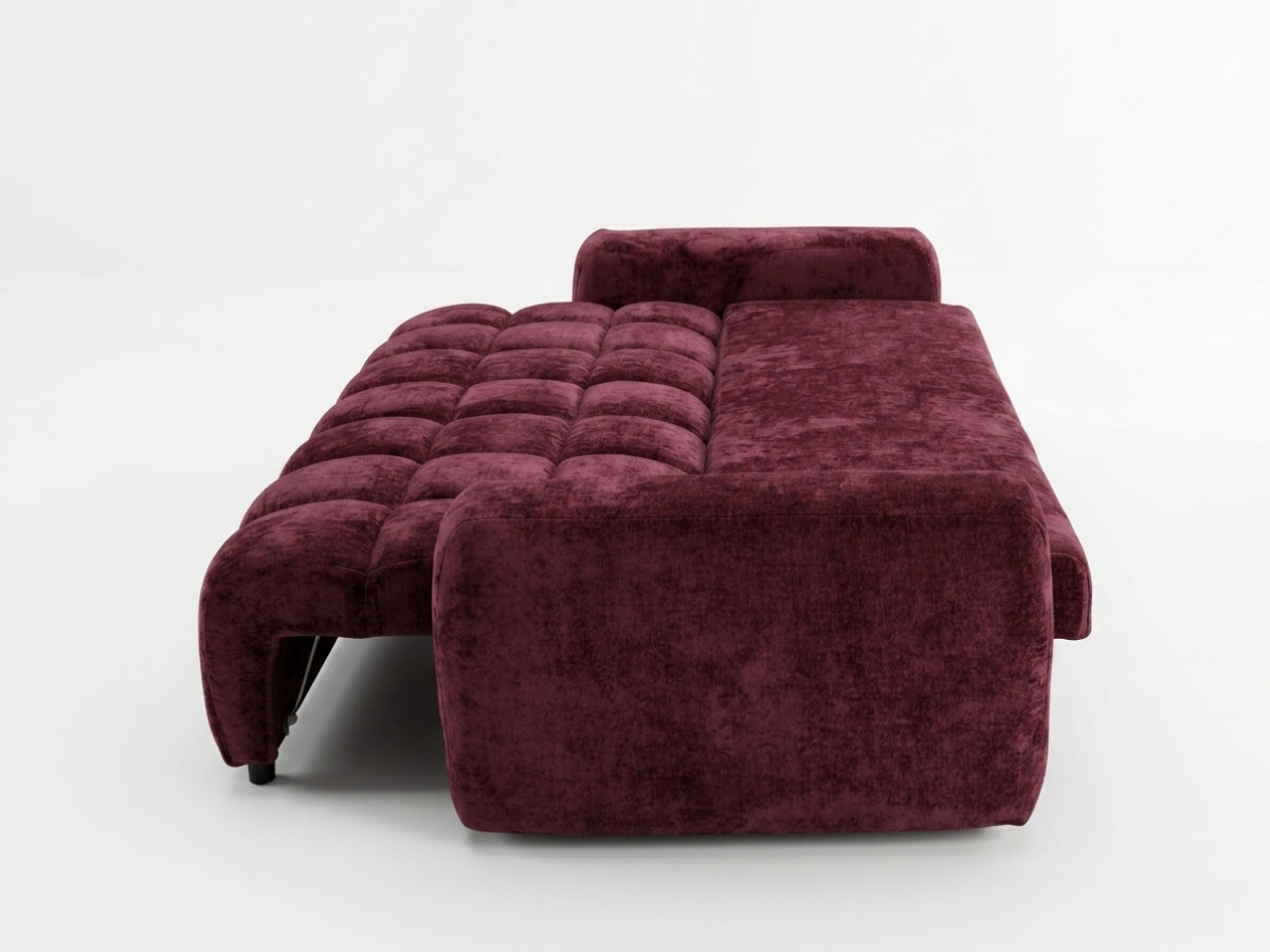 Canapé 3 places convertible JULES tissu lisse