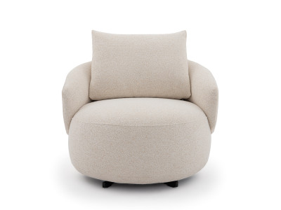 Fauteuil pivotant LEXIE tissu chiné