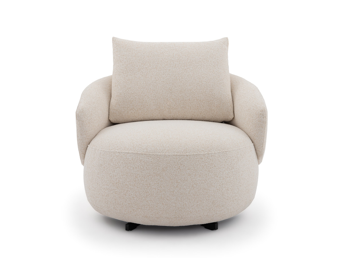 Fauteuil pivotant LEXIE tissu chiné
