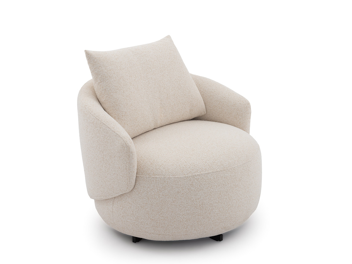 Fauteuil pivotant LEXIE tissu chiné