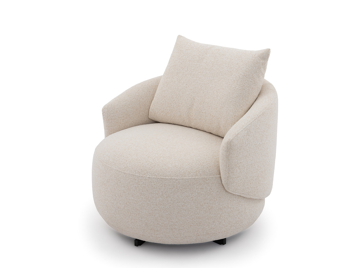 Fauteuil pivotant LEXIE tissu chiné