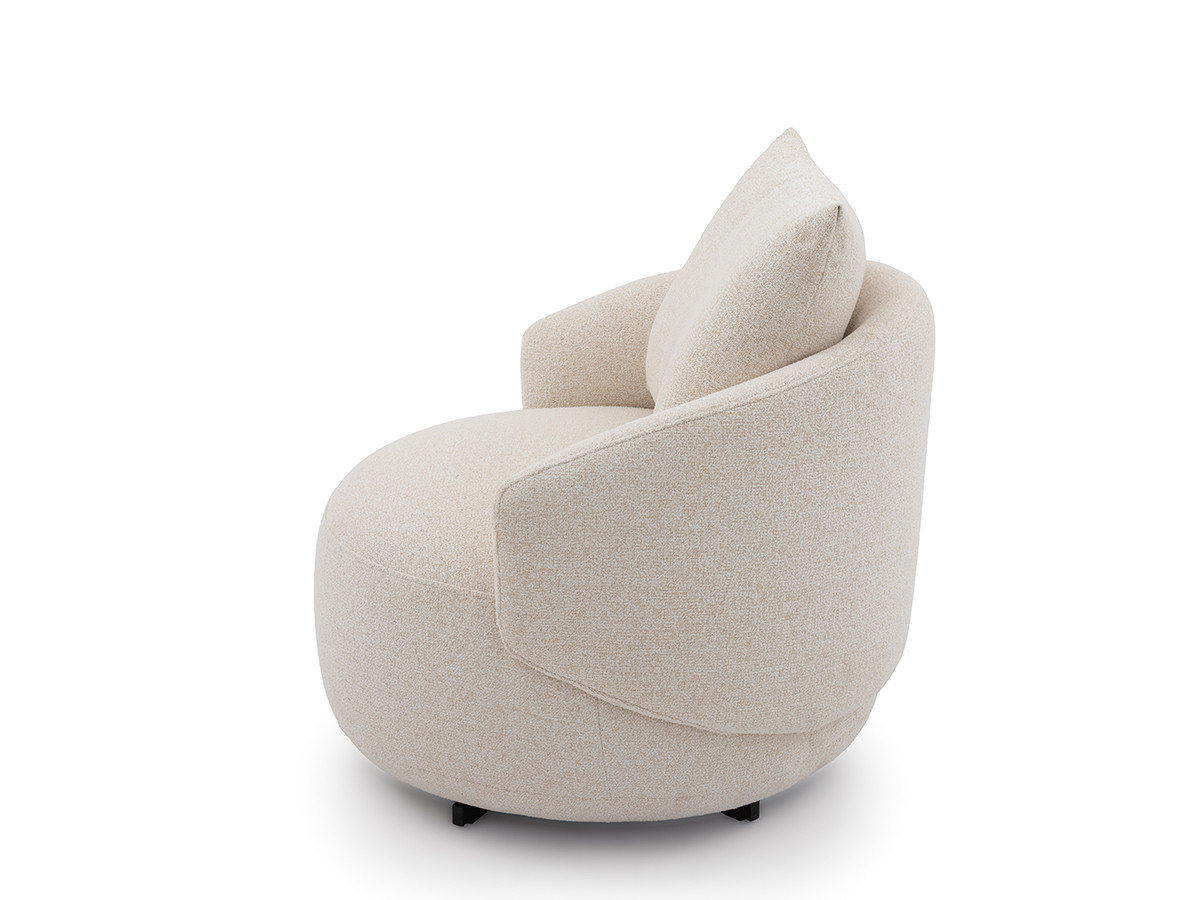 Fauteuil pivotant LEXIE tissu chiné