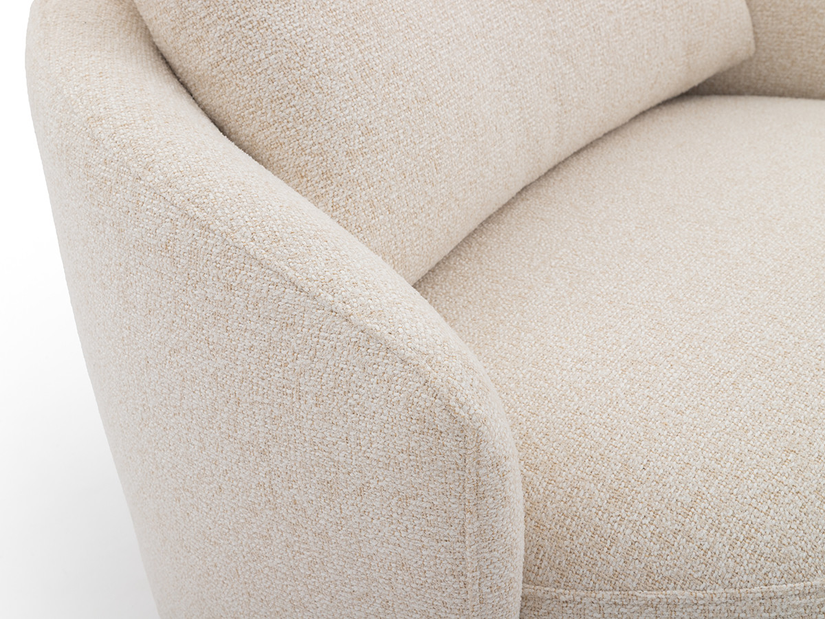 Fauteuil pivotant LEXIE tissu chiné