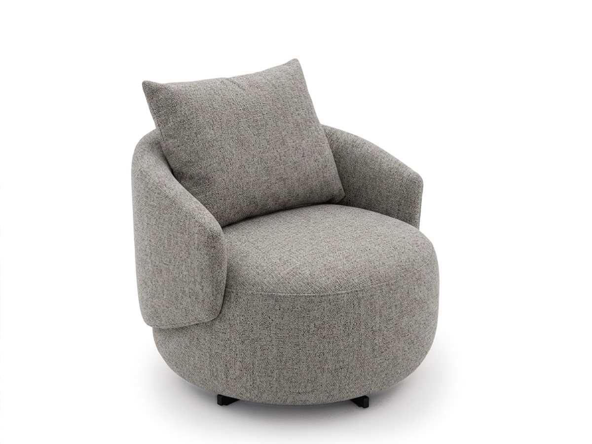 Draaifauteuil LEXIE van gemêleerde stof