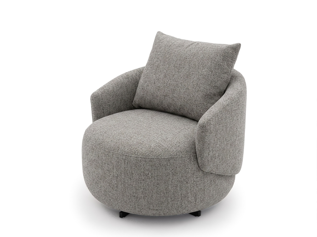 Draaifauteuil LEXIE van gemêleerde stof