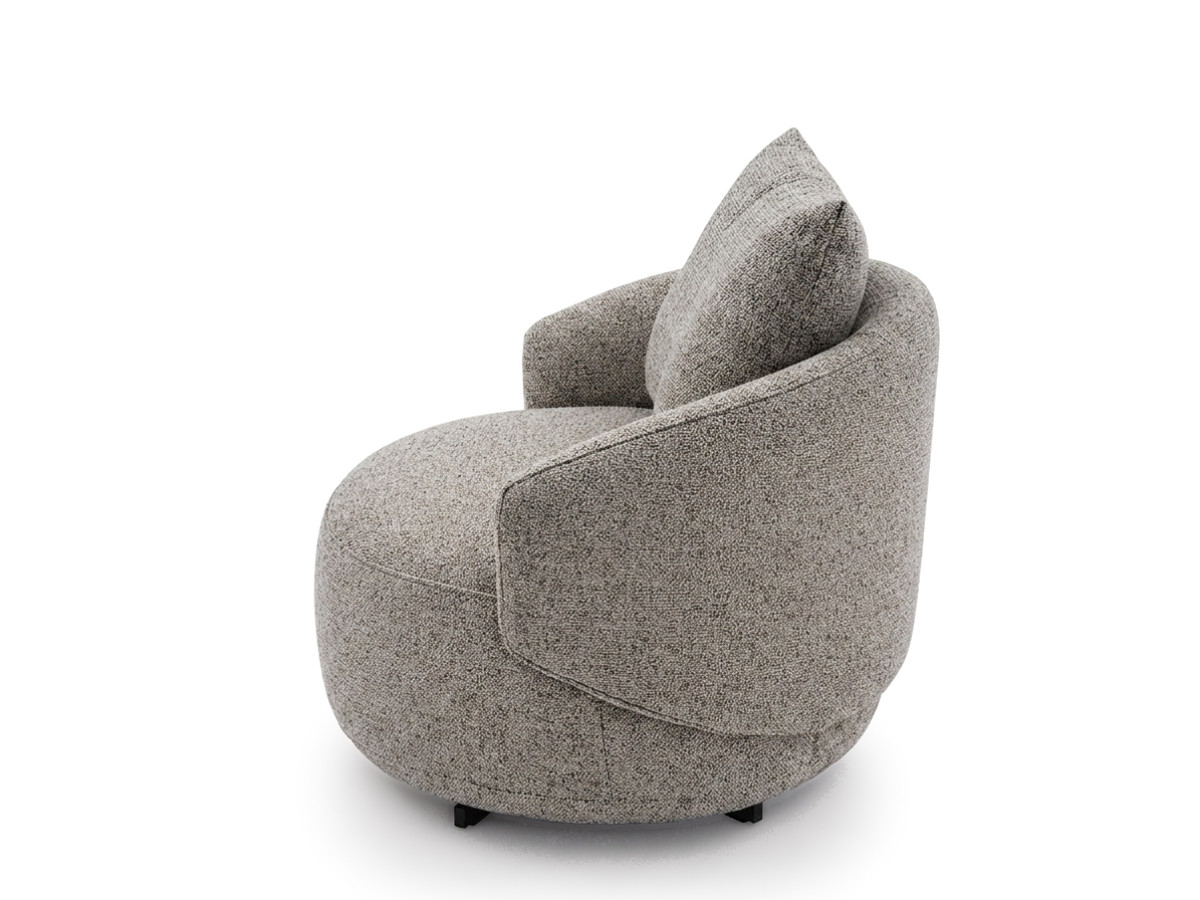 Draaifauteuil LEXIE van gemêleerde stof